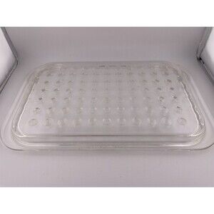 Pyrex/ Corning MC-2-C Retangular Dimpled Clear Glass Lid